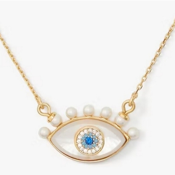 🔹️Kate Spade 🔹️Evil Eye All-Seeing Ring Earring Necklace Bundle 3 Pieces $304) - Picture 6 of 9